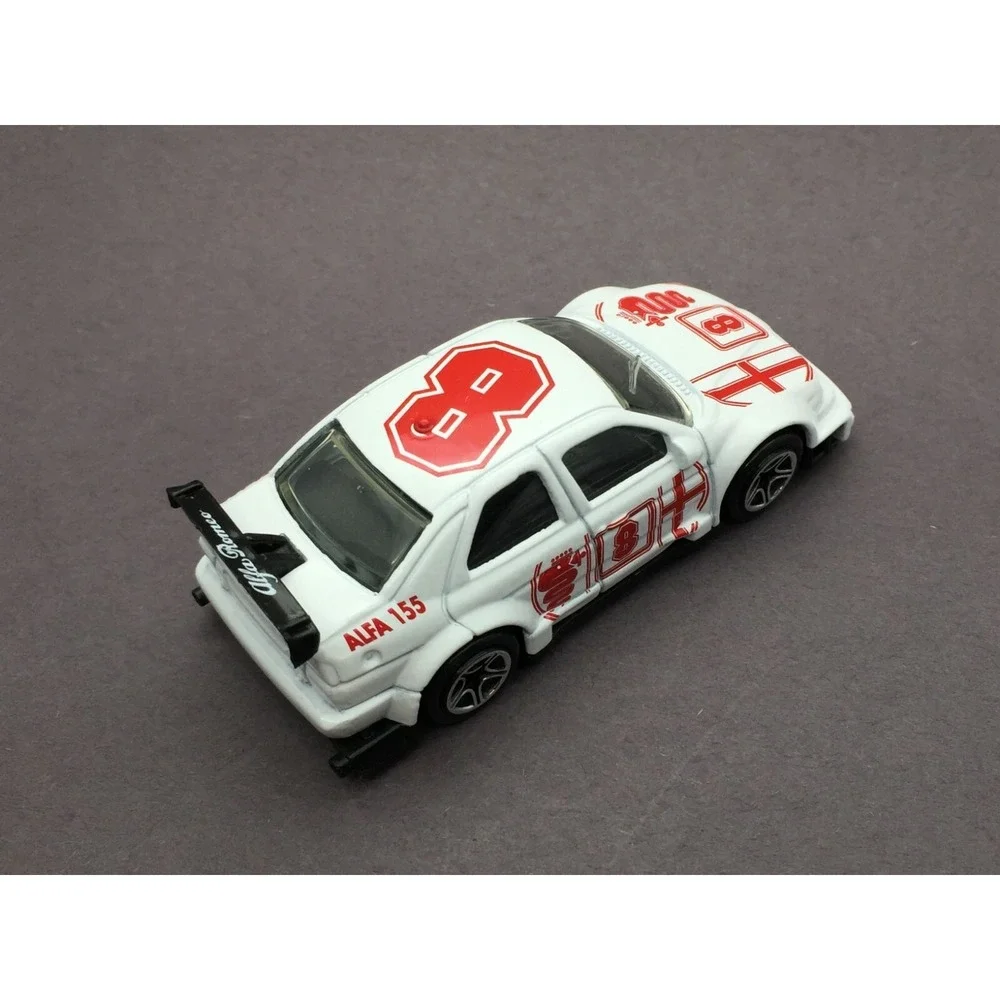 Matchbox Motor Sports Alfa Romeo 155 White‎ Die Cast 1/60 Scale Loose #62